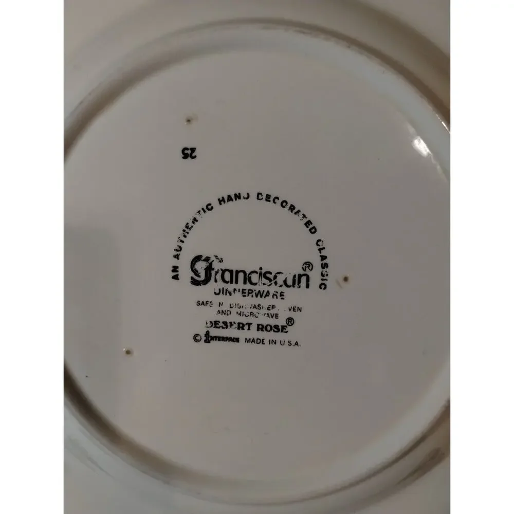 Franciscan vintage desert